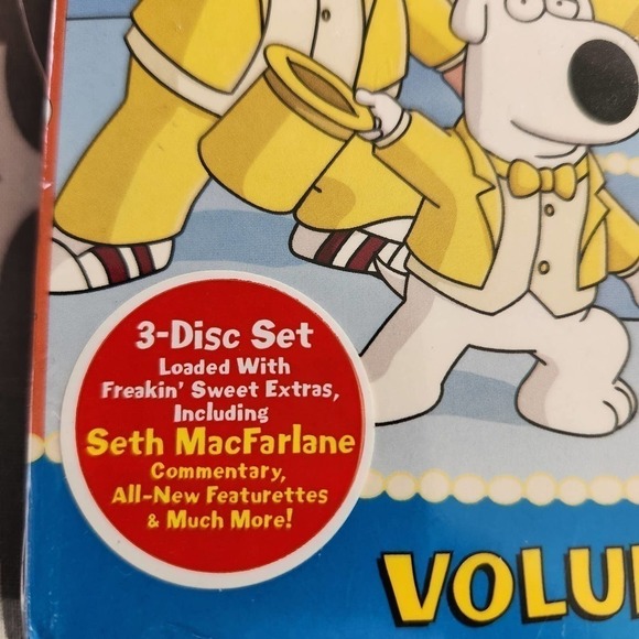 Family Guy Volume 3 DVD 3-Disc Set Seth McFarlene Extras - Picture 3 of 3